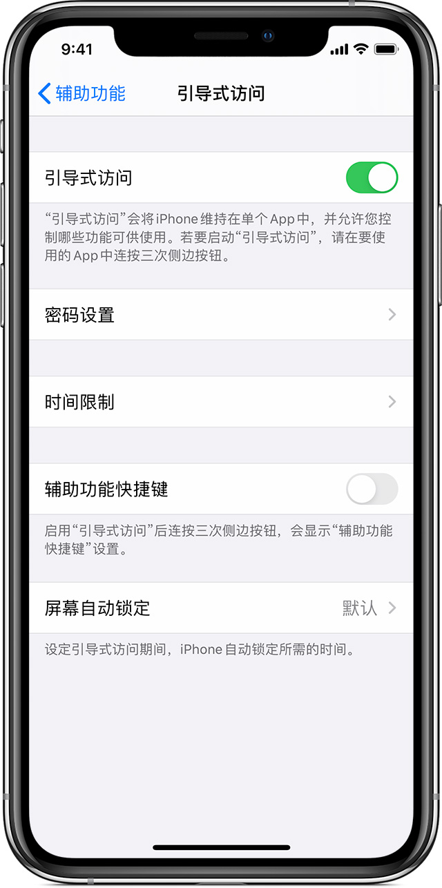 青州苹果手机维修分享如何在 iPhone 上退出引导式访问 