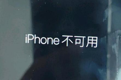 青州苹果服务网点分享锁屏界面显示“iPhone 不可用”如何解决 